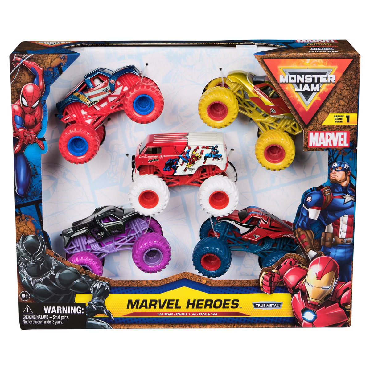 Monster Jam Marvel Heroes 5-Pack | Target