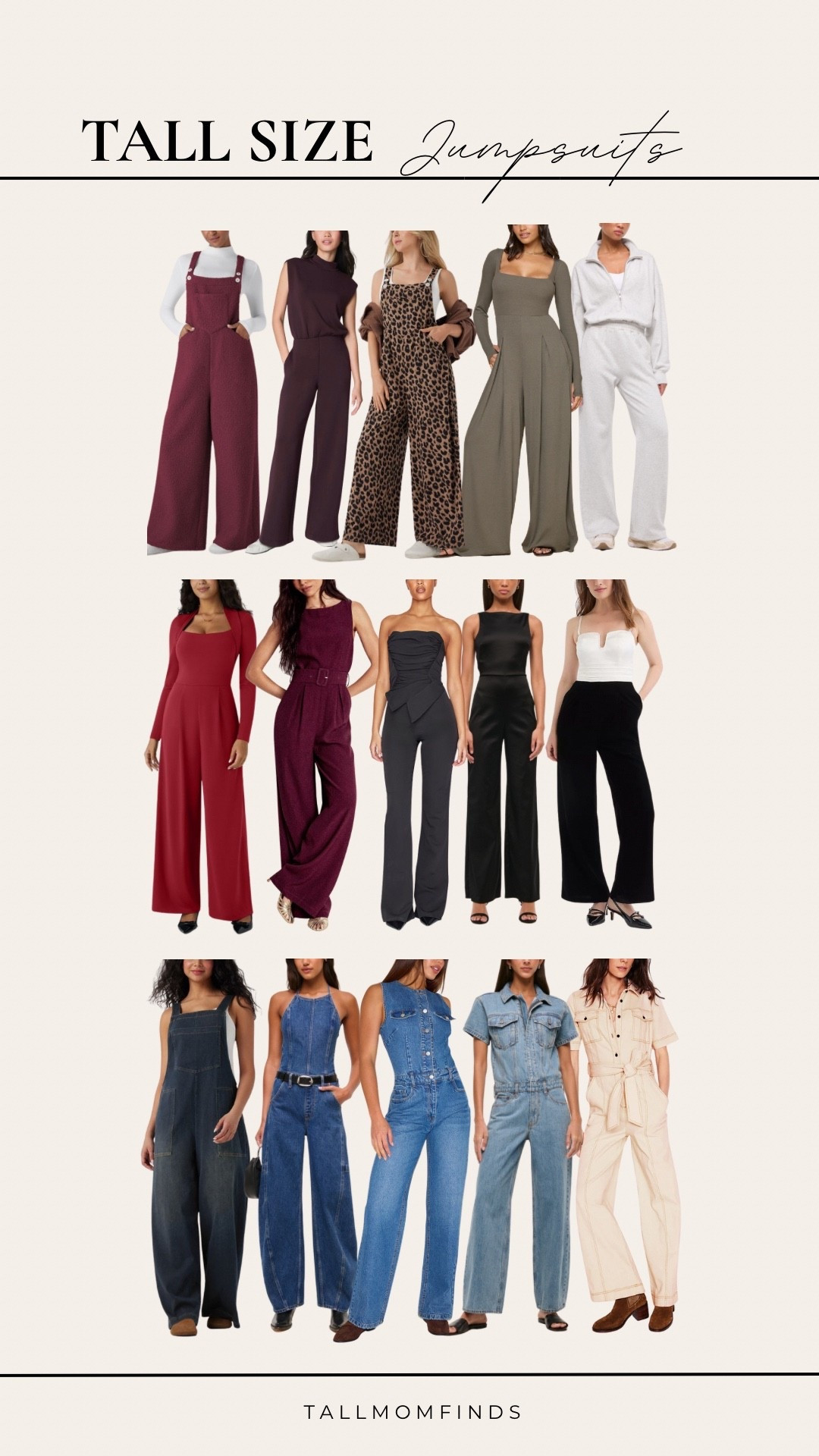 Tall-girl jumpsuits for every mood! From casual & comfy to dressy nights out, and yes, even denim days you’ll love!

These tall-friendly fits actually hit where they’re supposed to!

#LTKTall #LTKFindsUnder100