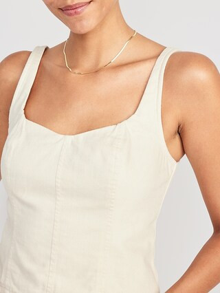 Fitted Cropped Corset Cami Top for Women | Old Navy (US)