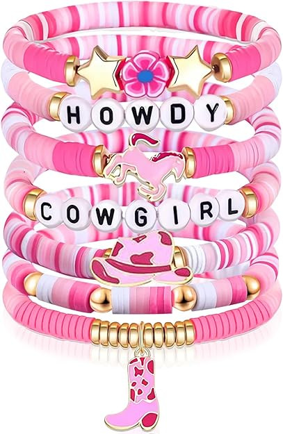 Western Gifts for Women Teens Cute Western Cowgirl Accessories Cowgirl Hat Boot Charms Beaded Sta... | Amazon (US)