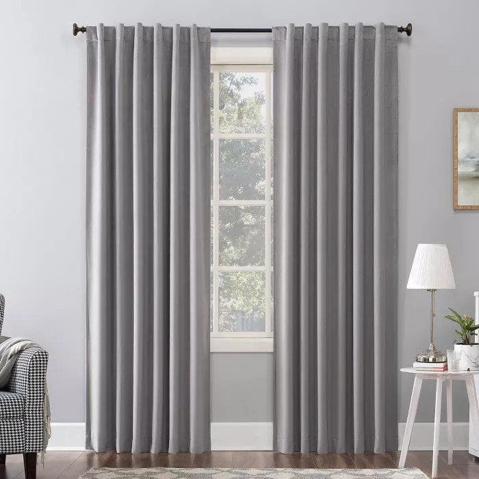 Amherst Velvet Noise Reducing Thermal Back Tab Extreme Blackout Curtain Panel - Sun Zero | Target