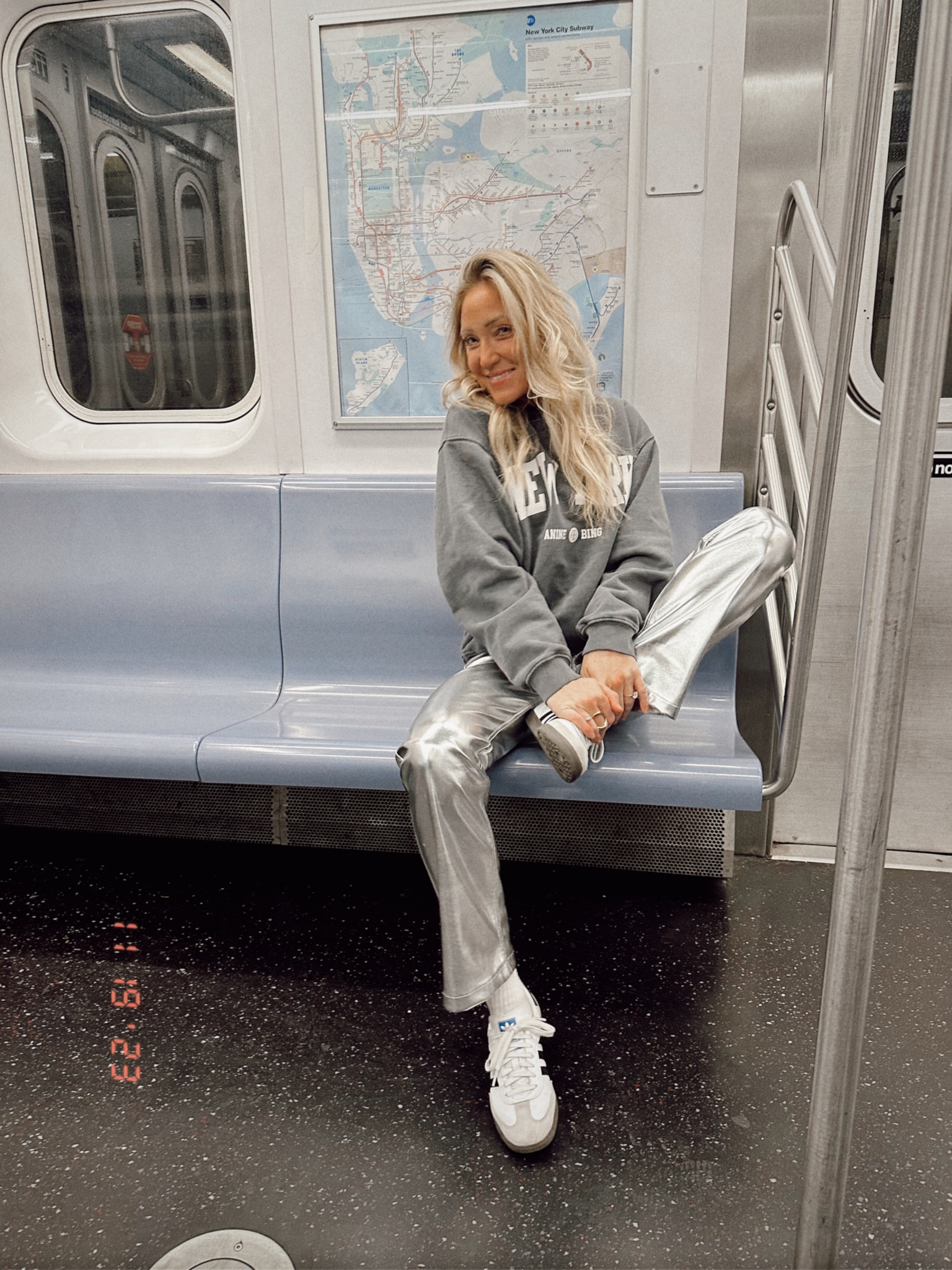 Wearing my true size pants- size 24, and anine bing sweatshirt I sized up to a S! Use code: HOLIDAY for sweatshirt and code: CYBERAF for pants sale! 

#LTKSeasonal #LTKHoliday #LTKCyberWeek