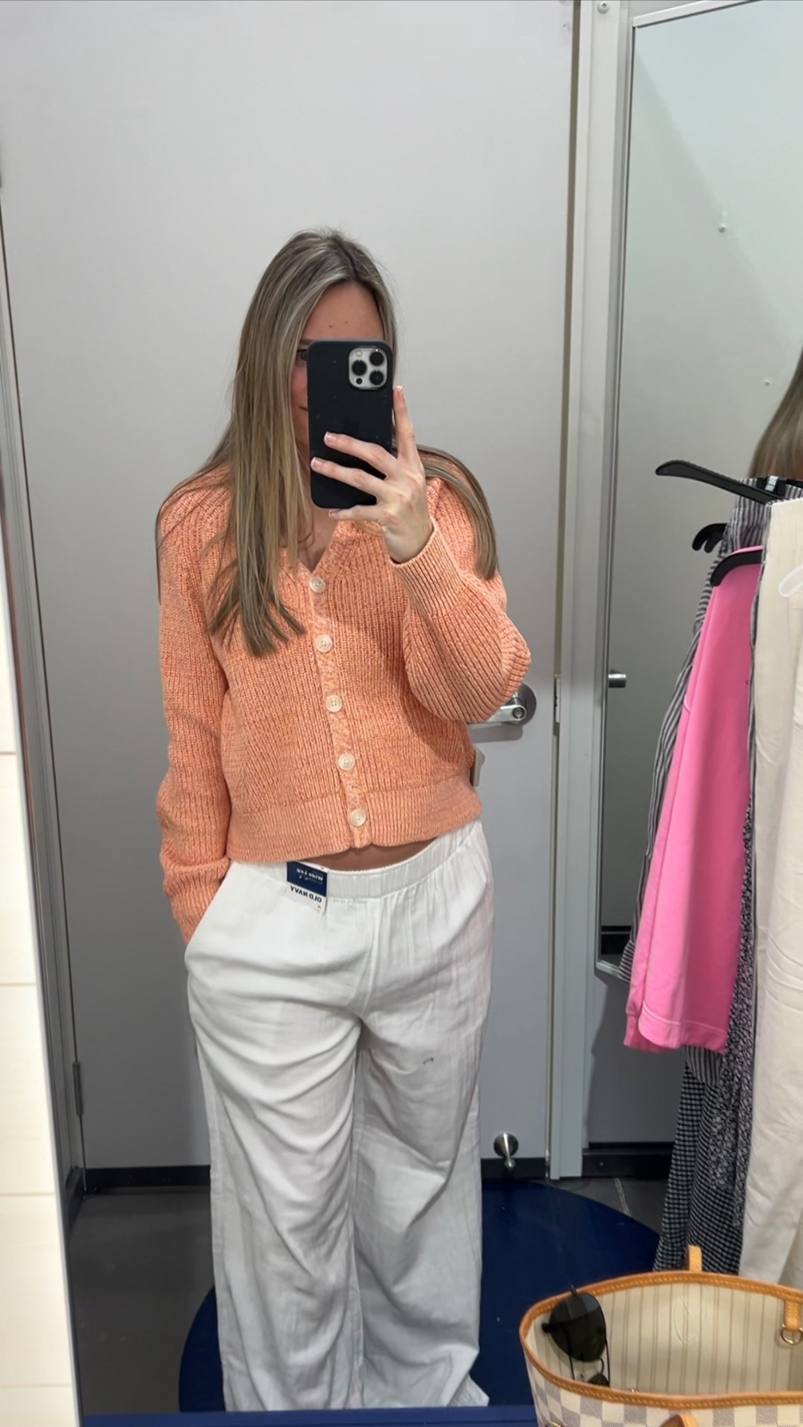Medium sweater and medium pants (could do a small)
Old Navy spring summer outfit for pregnancy and bump friendly

#LTKBump