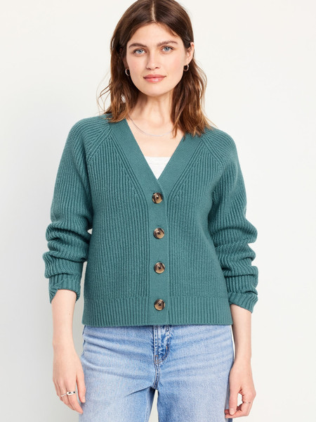 Shaker-Stitch Cardigan | Old Navy (US)