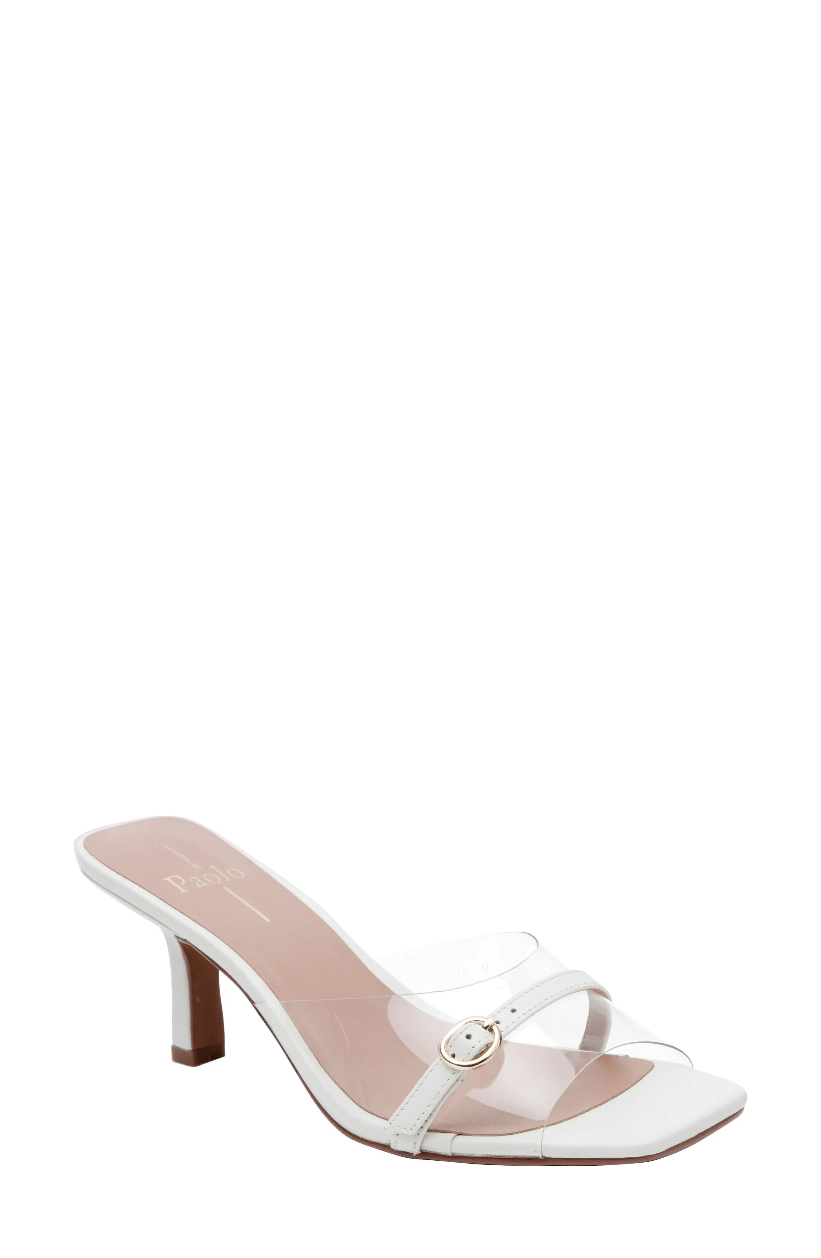Linea Paolo Gillian Sandal in Clear/Eggshell at Nordstrom, Size 9 | Nordstrom