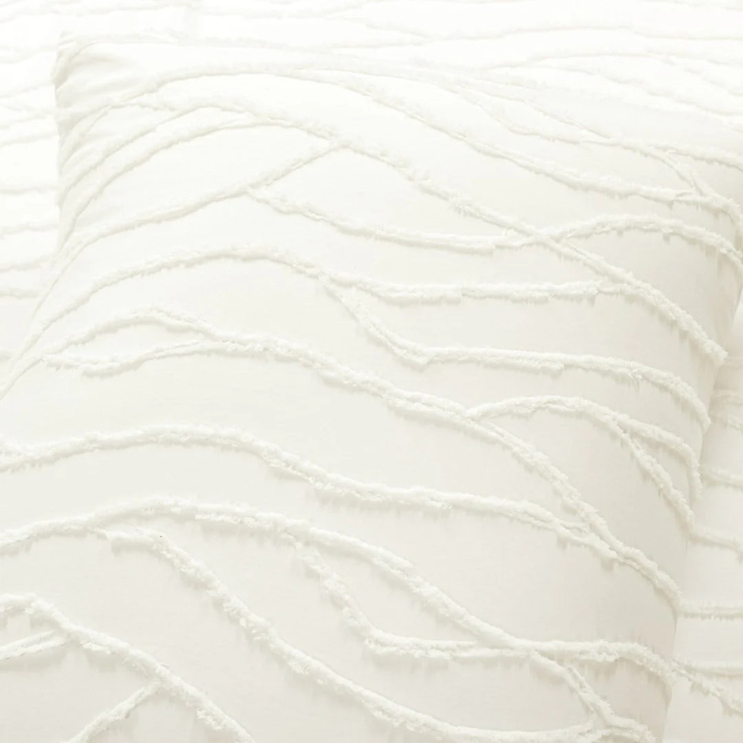 Jacquard Wave 3 Piece Comforter Set | Lush Decor