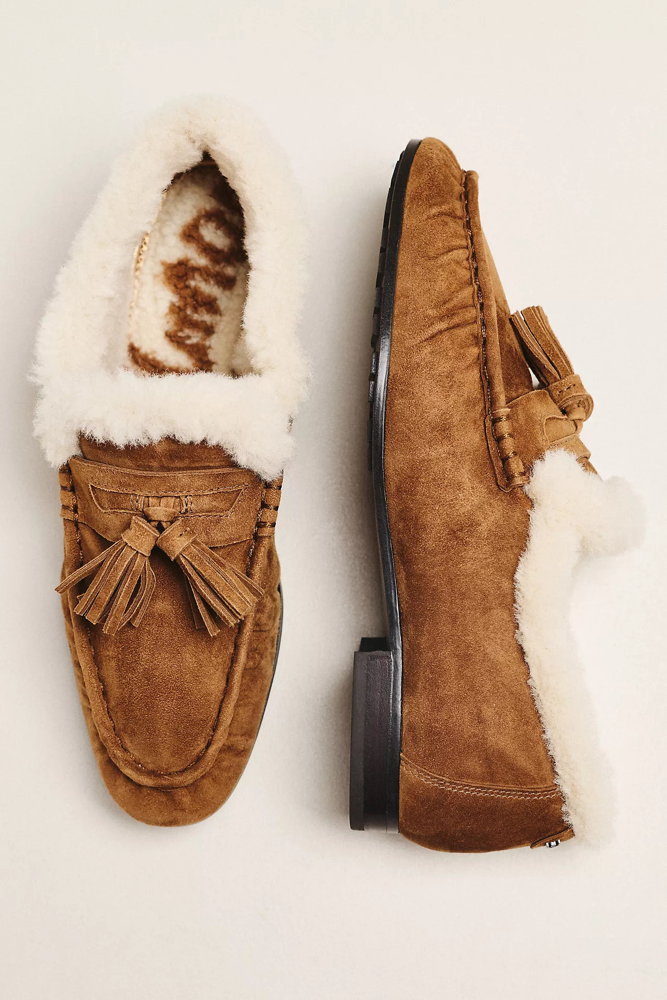 Sam Edelman Faux Fur Lined Moccasin Loafers | Anthropologie (US)