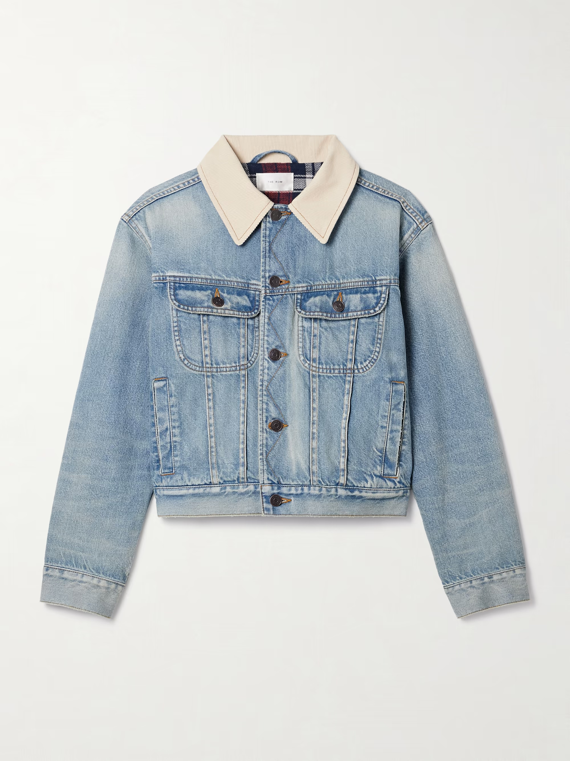 Joras twill-trimmed denim jacket | NET-A-PORTER (US)