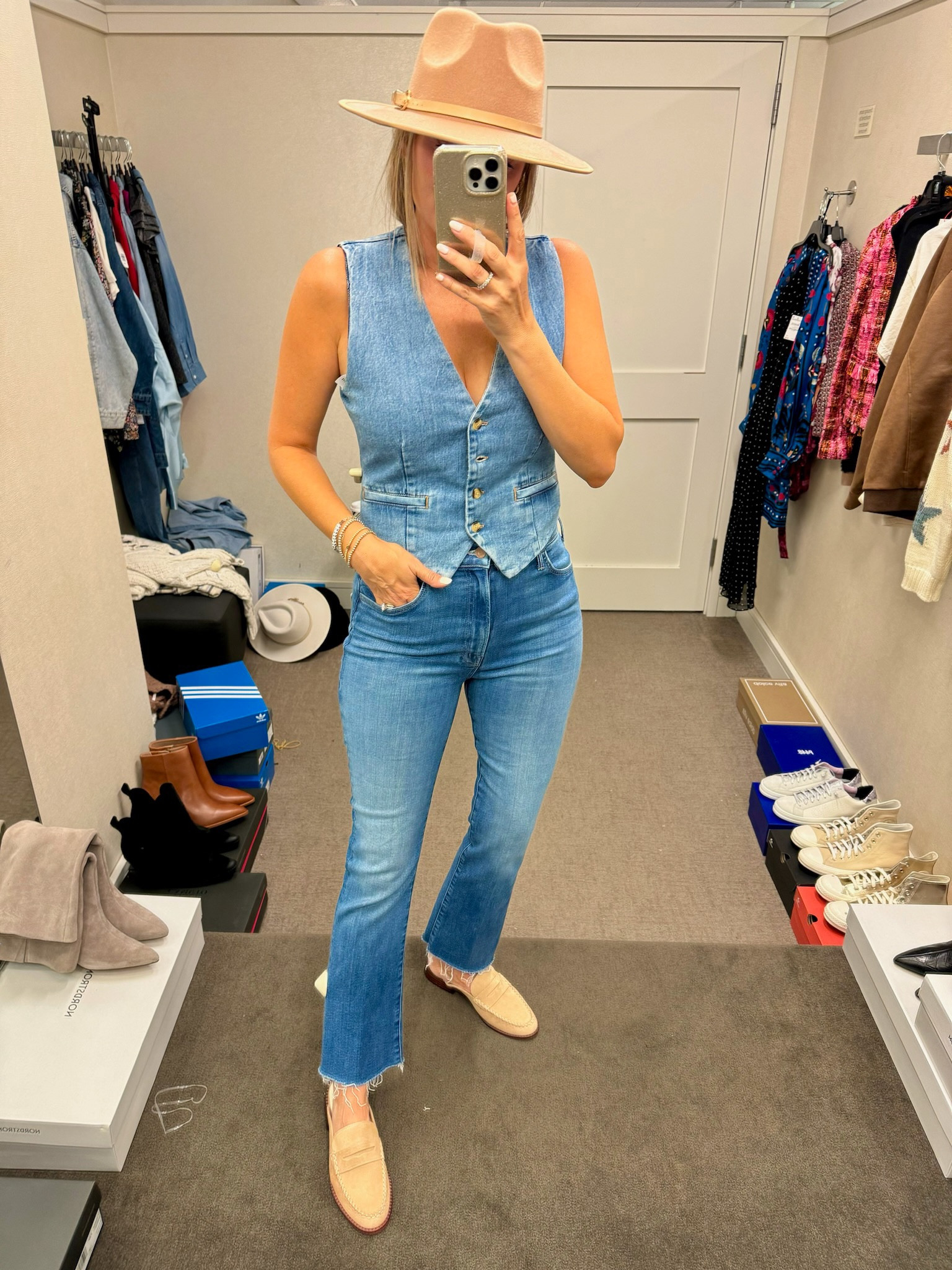 How cute is this denim on denim look?! Nsale happening now! Shop the Nordstrom Anniversary sale today! 

#LTKOver40 #LTKxNSale #LTKSummerSales