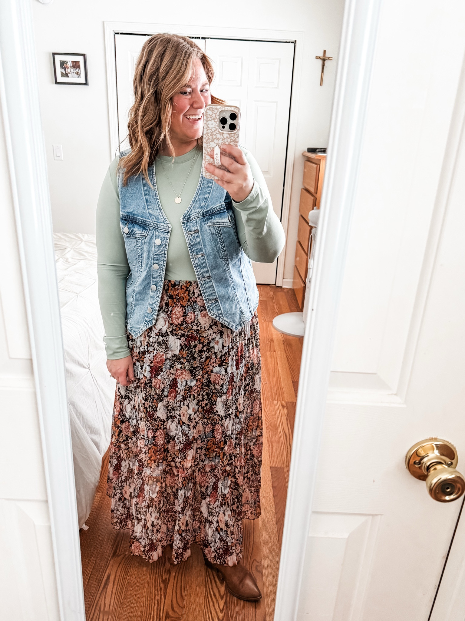 My favorite maxi skirt! Wearing an XL.  Top is an Xl.  Vest and boots are older so linking similar  

#LTKFindsUnder50 #LTKMidsize #LTKPetite