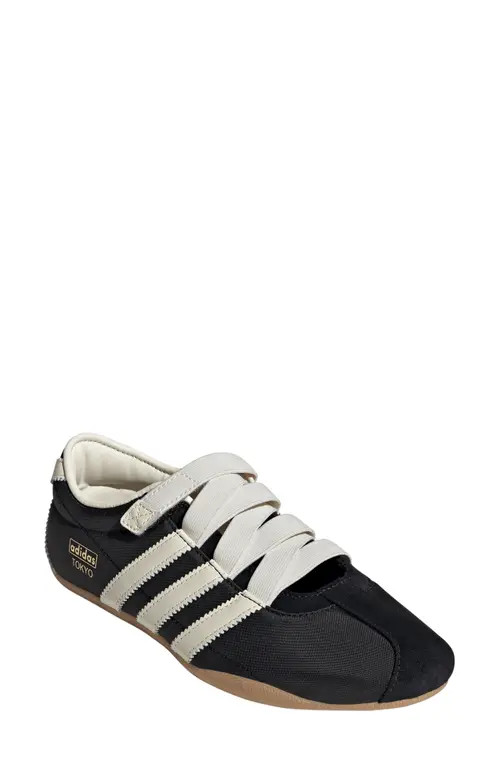 adidas Tokyo Mary Jane Shoe in Black/cream White/gold at Nordstrom, Size 9.5 | Nordstrom