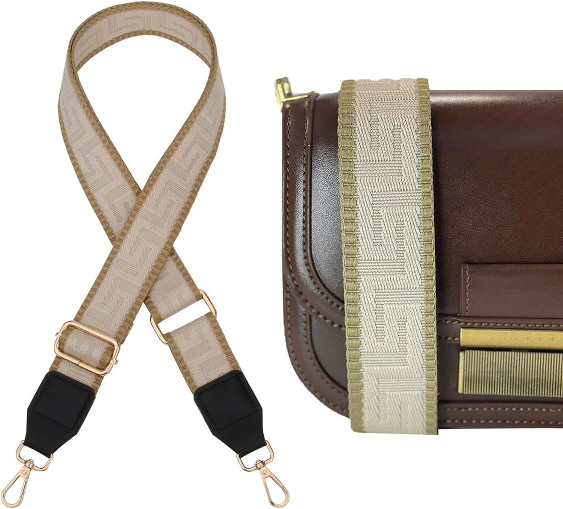 BEUDW Wide Shoulder Strap Adjustable Shoulder Straps Purse Strap Crossbody Canvas Bag Handbag Replac | Amazon (US)