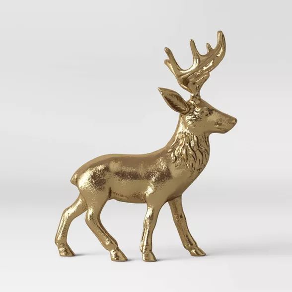 Cast Brass Standing Deer - Threshold&#8482; | Target
