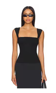 WeWoreWhat Ruched Cup Corset Top in Black from Revolve.com | Revolve Clothing (Global)