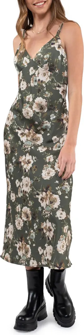 Blu Pepper Floral Satin Maxi Dress | Nordstromrack | Nordstrom Rack