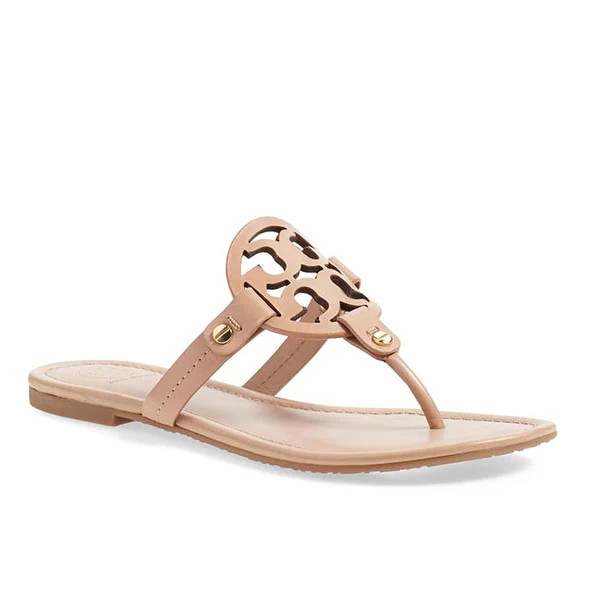 Tory Burch Miller Light Makeup Sandals Thongs Flats Flip Flops - 6.5 | Bed Bath & Beyond