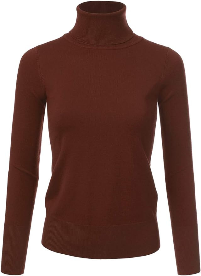 NINEXIS Women's Long Sleeve Turtle Neck Knit Sweater Top with Plus Size | Amazon (US)