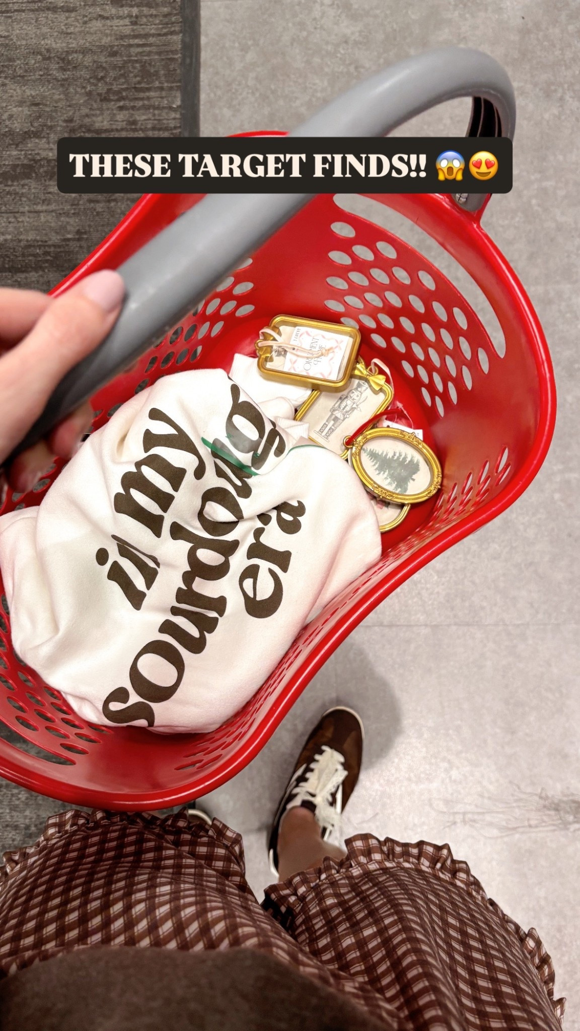 I can’t even with these target finds!! I had to come home with this in my sourdough era sweatshirt! I can’t link the drama ornaments but they were in the dollar section for $1!! I got 2 of each style!

**sizing:
Boxer shorts- m, I couldn’t find these exact ones! They got taken off of Amazon but I linked some similar ones that are just as cute!
Sneakers: 8.5, fit tts I added the lace show laces!
Sourdough Sweatshirt: m

#LTKFindsUnder50 #LTKSeasonal