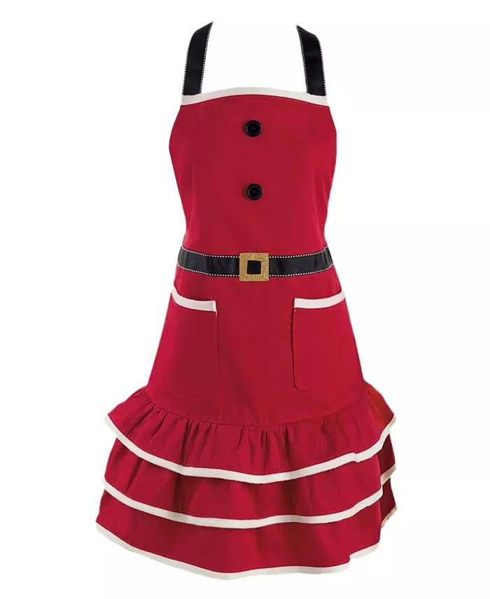 Design Imports Mrs. Claus Apron & Reviews - Kitchen Linens - Kitchen - Macy's | Macys (US)
