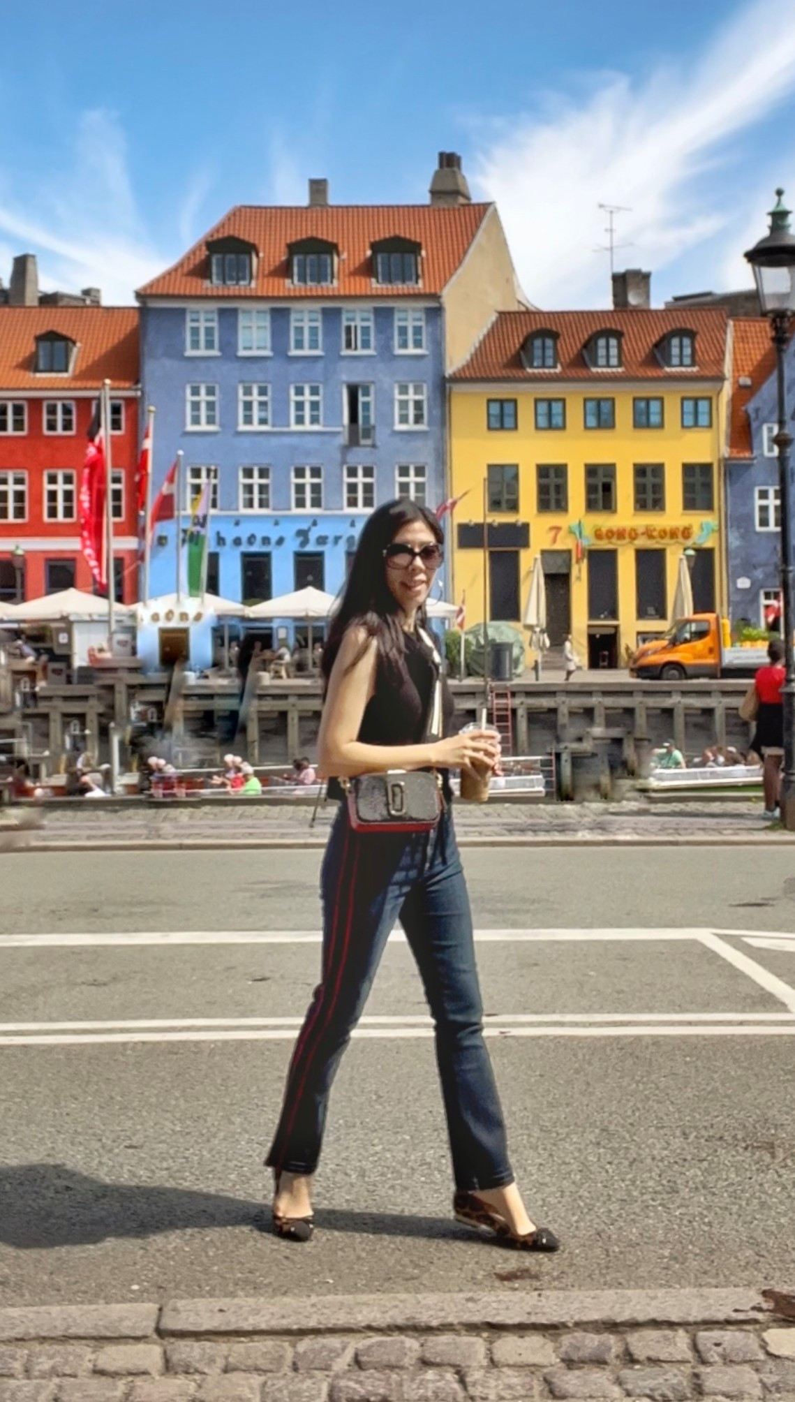 My holy grail travel bag is The Snapshot. It’s convenient, holds so much AND goes with practically everything! I paired my crossbody with a simple sweater vest, high waisted kick flare jeans and leopard calf hair flats. #casualoutfit #oldmoney #sweatervest #jeansoutfits #denimlook #flatshoes 

#LTKShoeCrush #LTKPetite #LTKItBag
