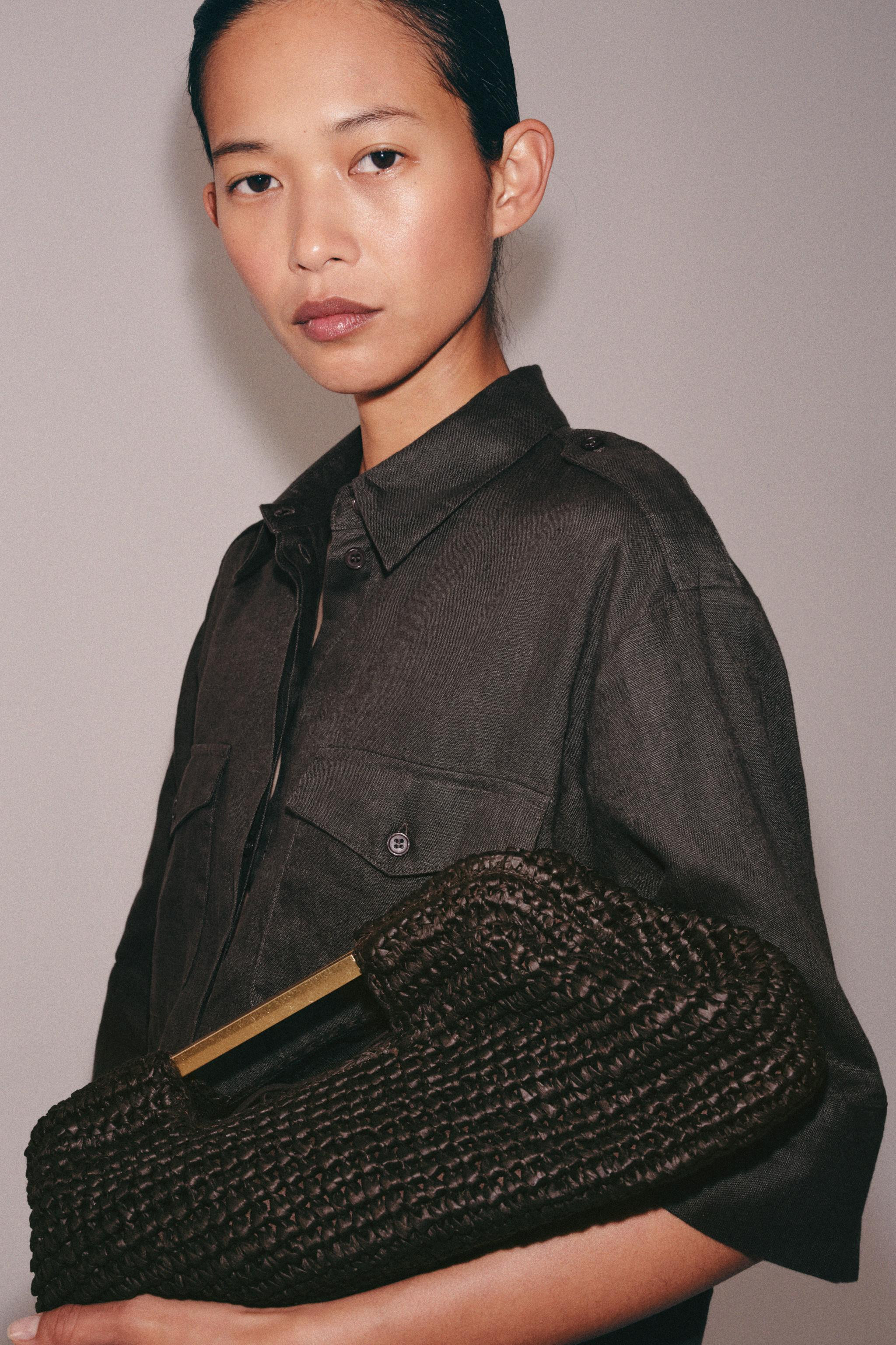 CLUTCH MIT FLECHTOPTIK | Zara DE