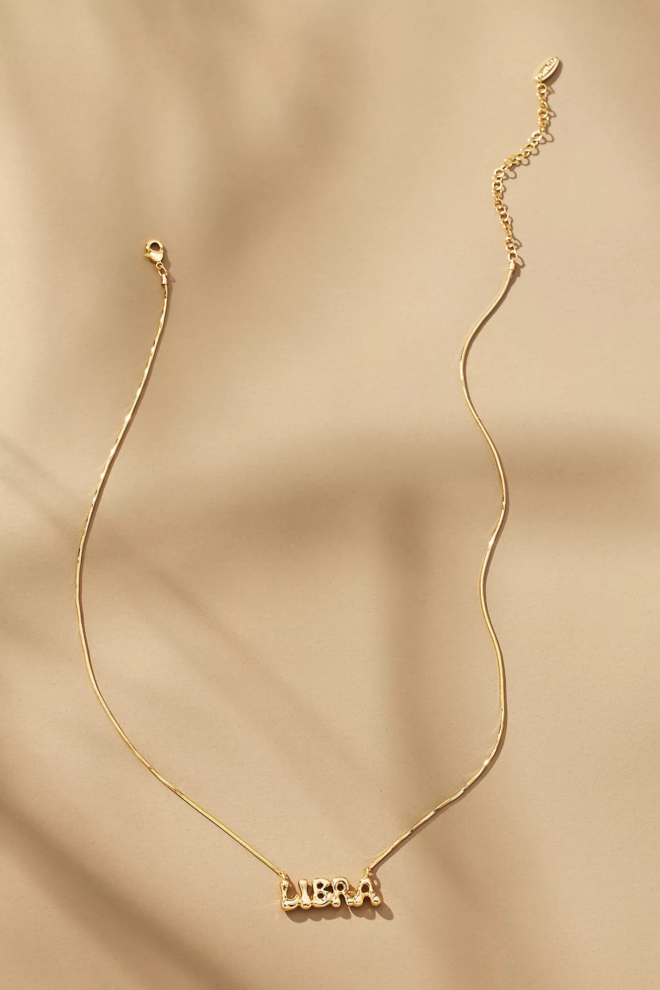 Bubble Letter Zodiac Necklace | Anthropologie (US)