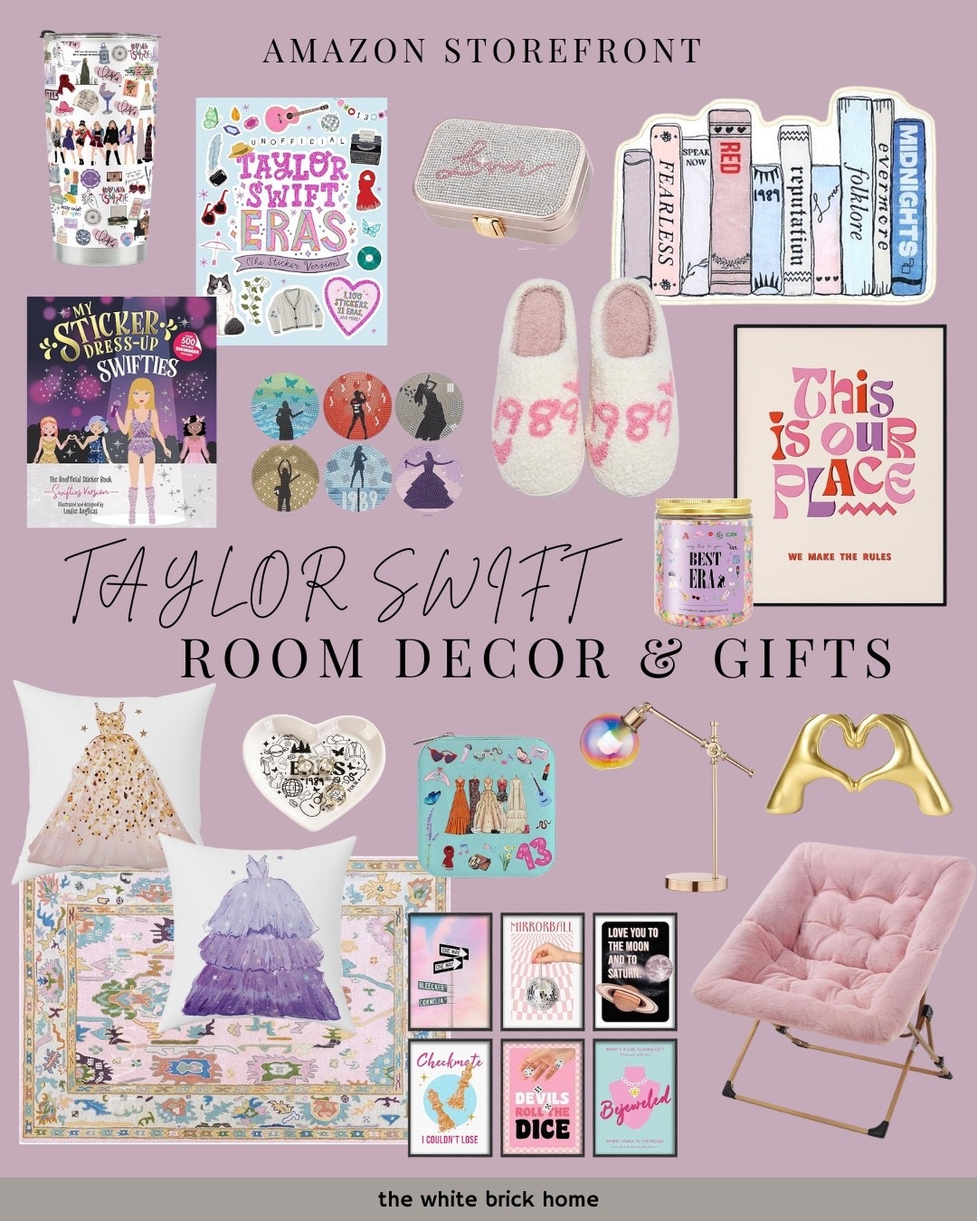Quick ship Taylor swift inspired gift ideas from Amazon! 

❤️❤️

Taylor swift, Taylor swift bedroom, girls room, girls bedroom, kids room, kids bedroom, girls room rug, girls room chair, girls room wall decor, girls room rug, girls room lighting, girls room design, tween girl, tween girl bedroom, tween bedroom decor, slippers, girls room gift ideas, Taylor swift gift ideas 

#LTKHome #LTKKids #LTKSaleAlert