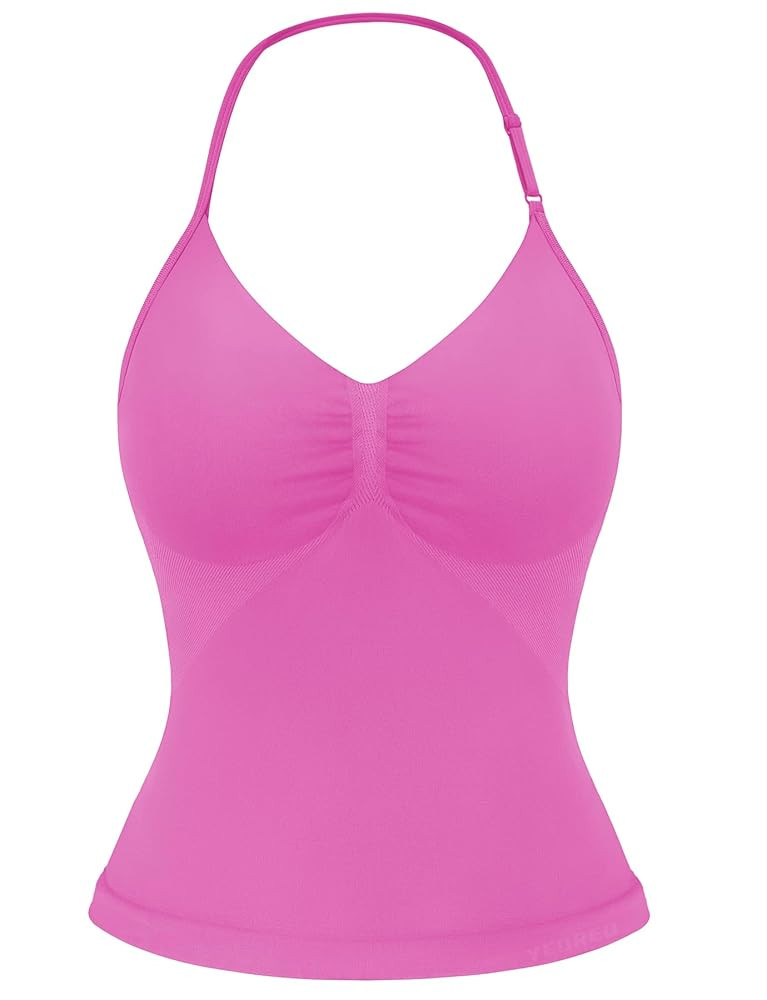 YEOREO SoftHue Impact Longline Strappy Top Women's Halter Workout Tank Tops Backless Gym Longline... | Amazon (US)