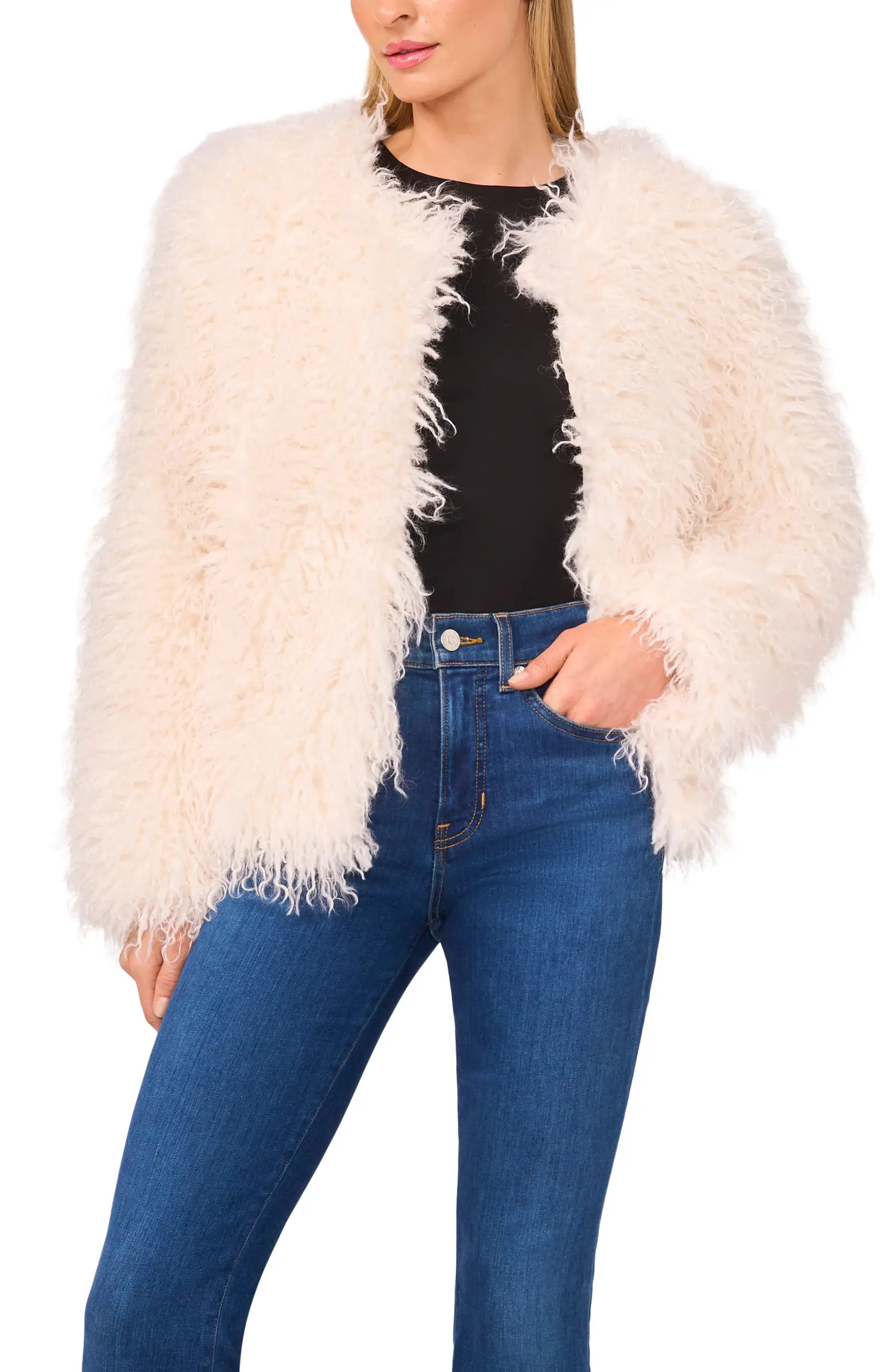 Halogen® Faux Fur Jacket | Nordstrom | Nordstrom