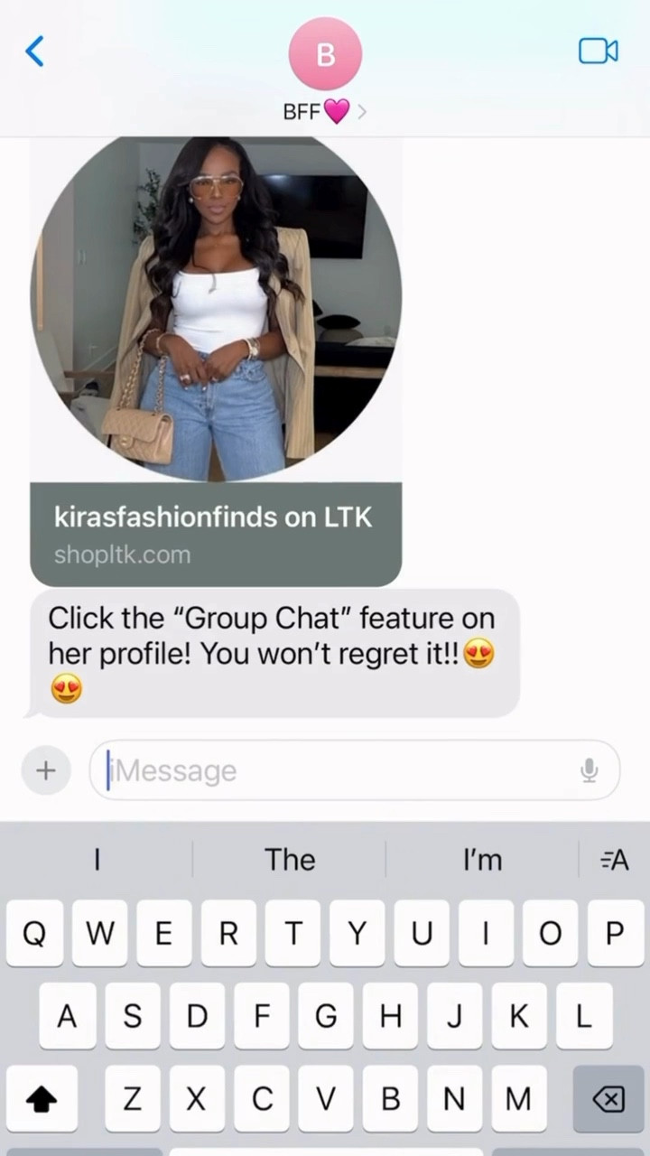 Haven’t you heard? Group Chats is the place to be 👀💬 Find exclusive content, instant connection, and chat with your fave Creators by joining their Group Chats on #LTK. 