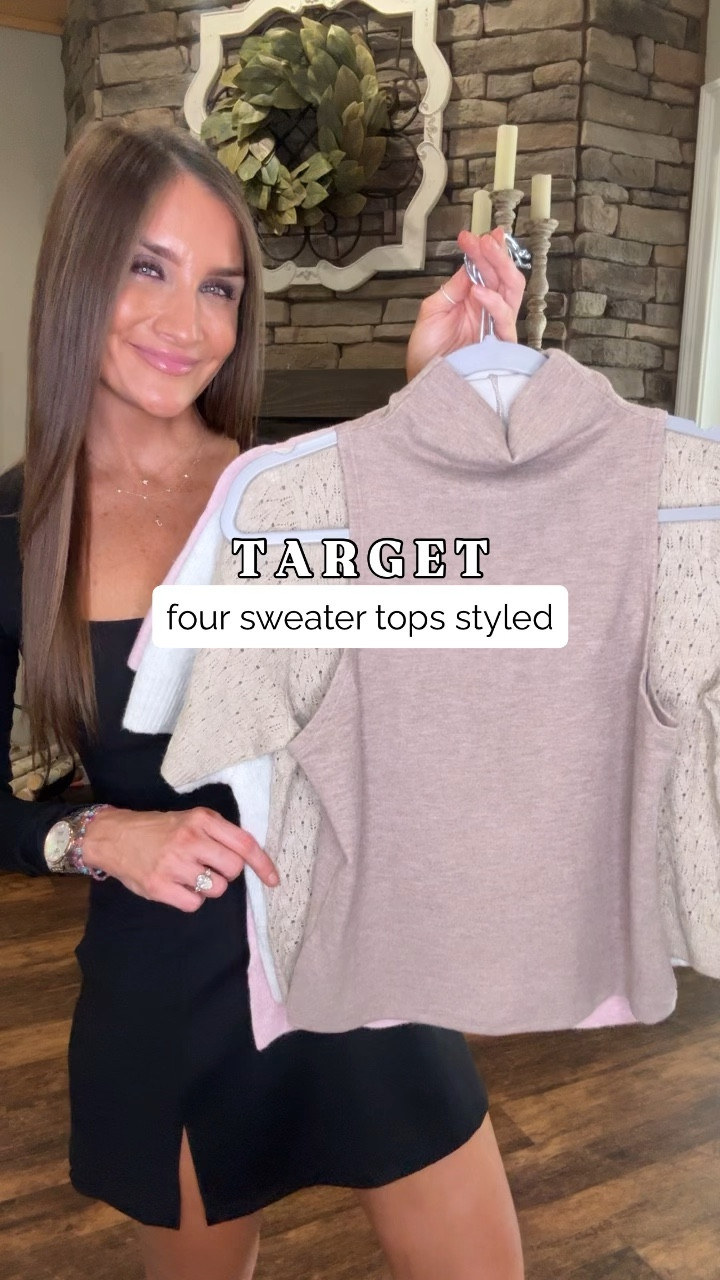 Short sleeve sweaters are the perfect transition piece — cozy but not too heavy, and so easy to style. Here are 4 outfits I’m loving right now:

1️⃣ Mockneck sweater tank + brown skort = chic but casual 2️⃣ Button-down cardi + wide-leg jeans = effortless everyday look 3️⃣ Sweater top + chinos = clean + classic 4️⃣ Collared sweater top + black skort = preppy + polished

Size small in all sweater tops
Size 6 in skirts
Size 27 long jeans
Size 4 chinos 

#LTKFindsUnder50 #LTKSaleAlert #LTKStyleTip