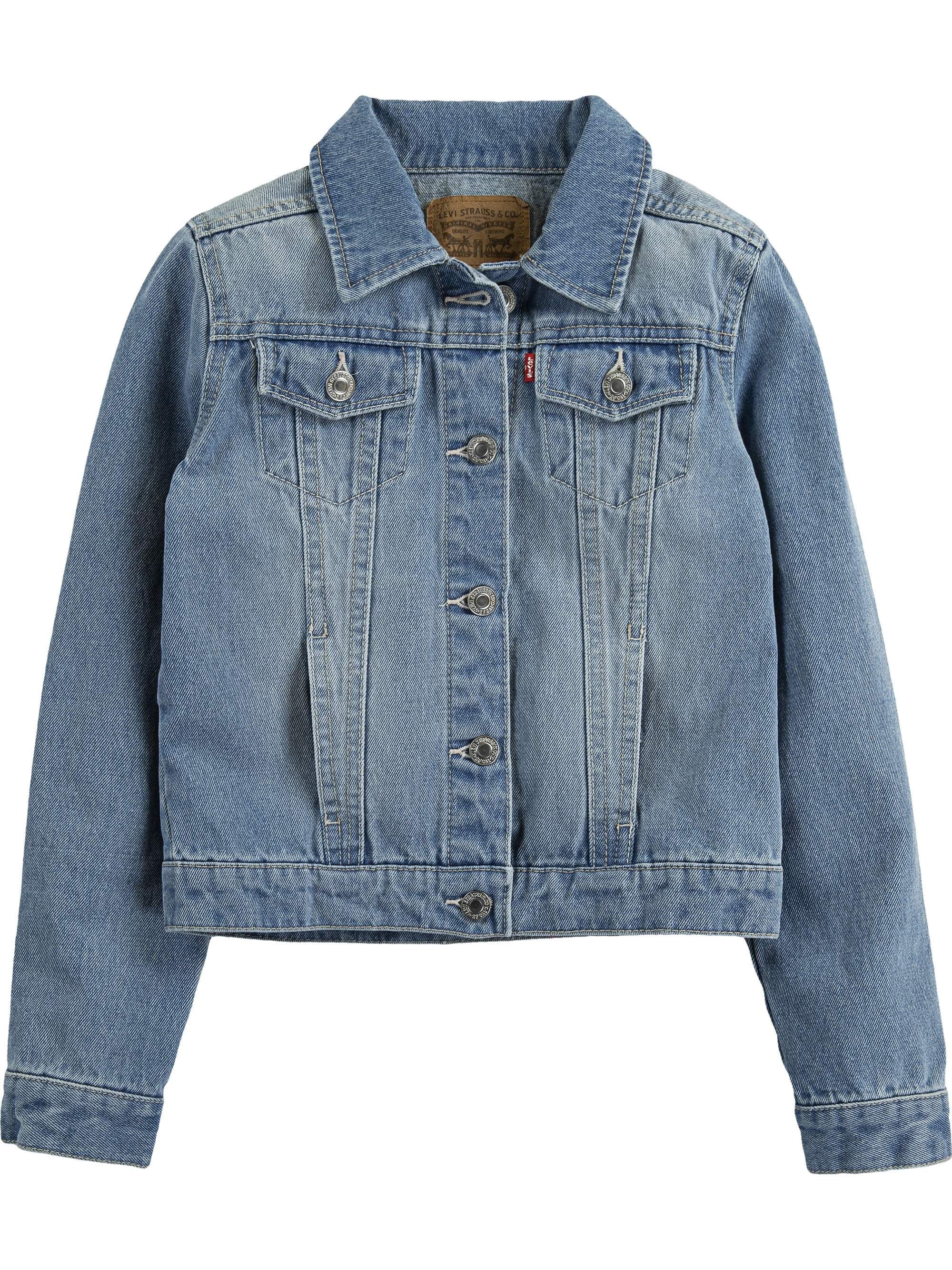 Levi's Girls' Denim Trucker Jacket, Sizes 4-16 | Walmart (US)