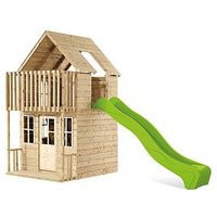 Tp Skye Two Storey Wooden Playhouse & Slide | Very (UK)