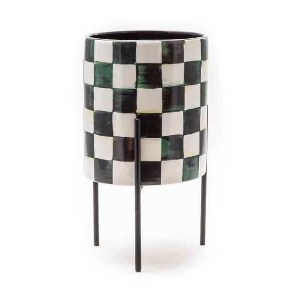MacKenzie-Childs Courtly Check Tabletop Planter | MacKenzie-Childs