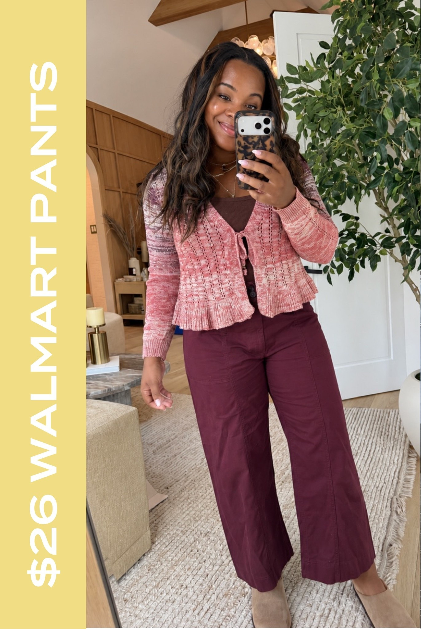 My pants are only $26! Pairs so well with this tie front cardigan 👏🏾

#LTKSeasonal #LTKMidsize