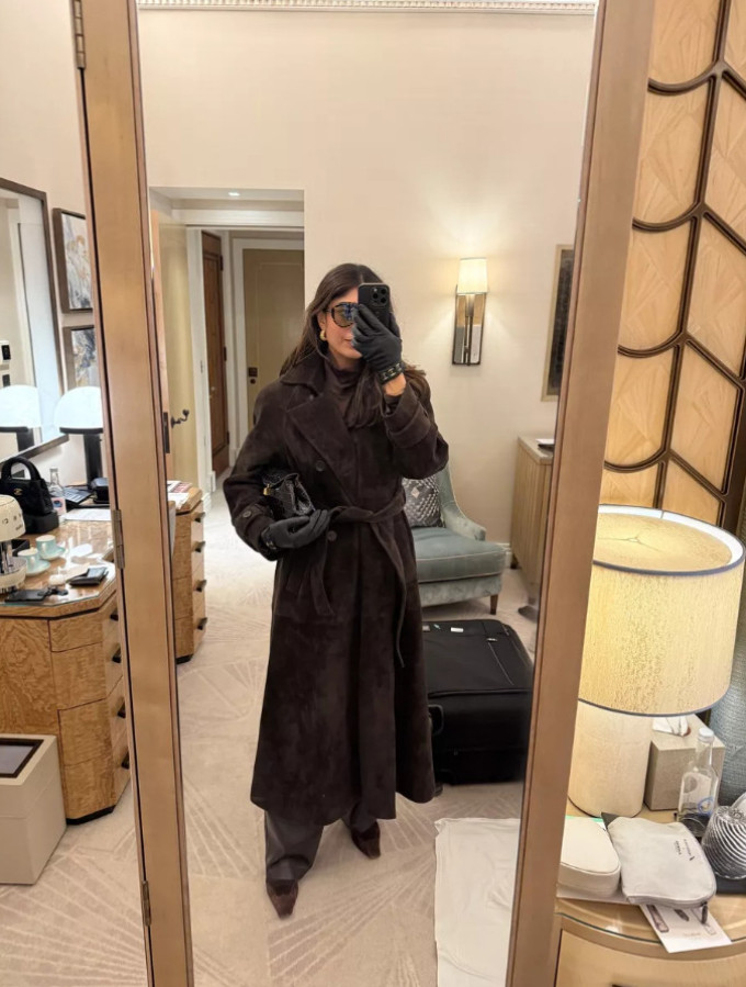 Chocolate brown outfit, suede trench, brown suede trench 

 #LTKHoliday #LTKgrwm #LTKootd