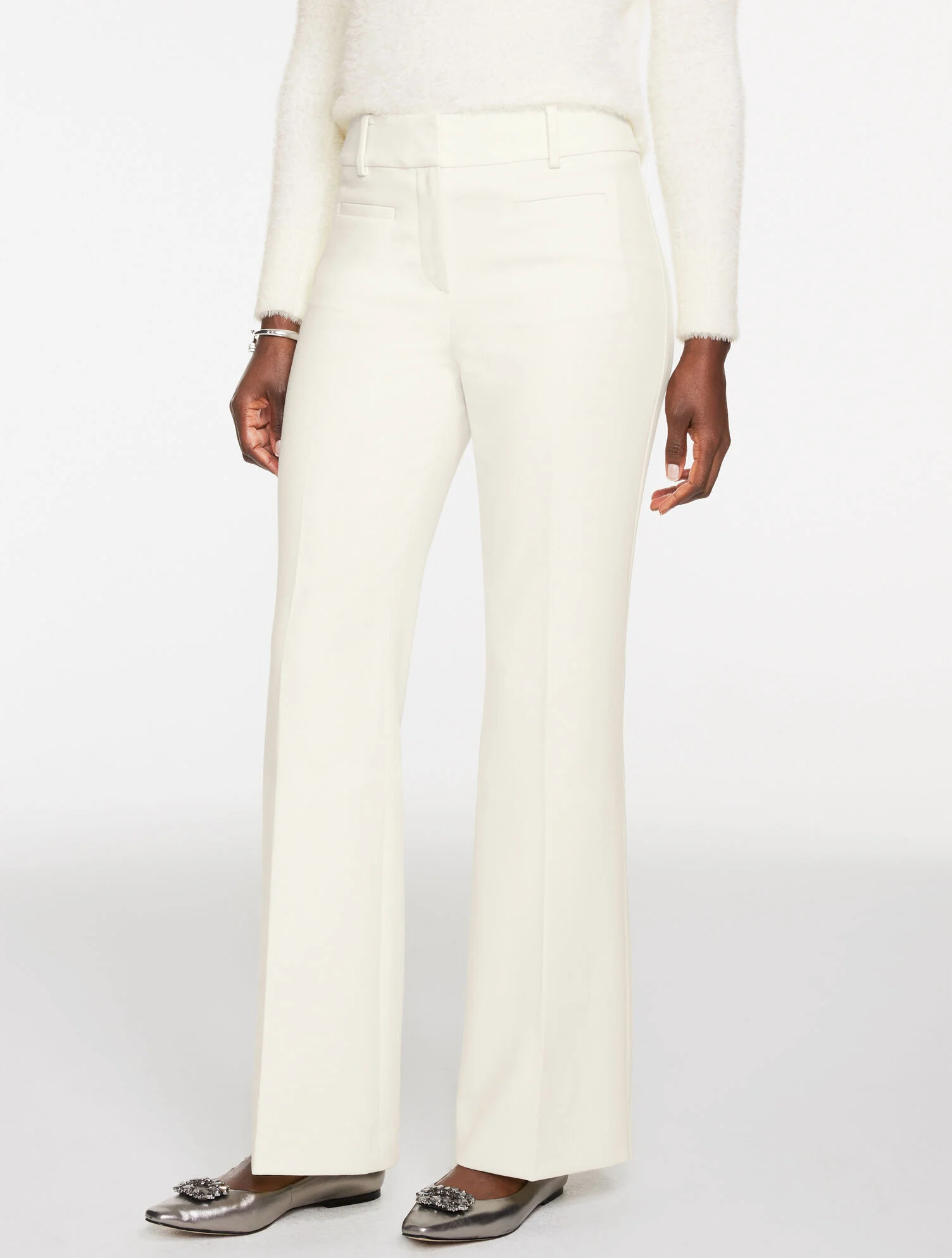 Flare Leg Tailored Stretch Pants | Talbots