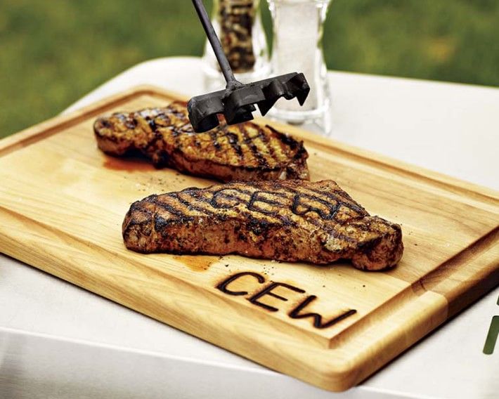 Williams Sonoma Monogrammed Steak Brand & Cutting & Carving Board | Williams-Sonoma