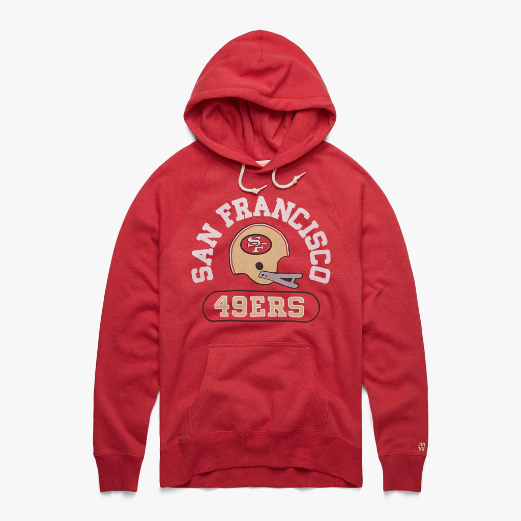 San Francisco 49ers Throwback Helmet Hoodie | Homage