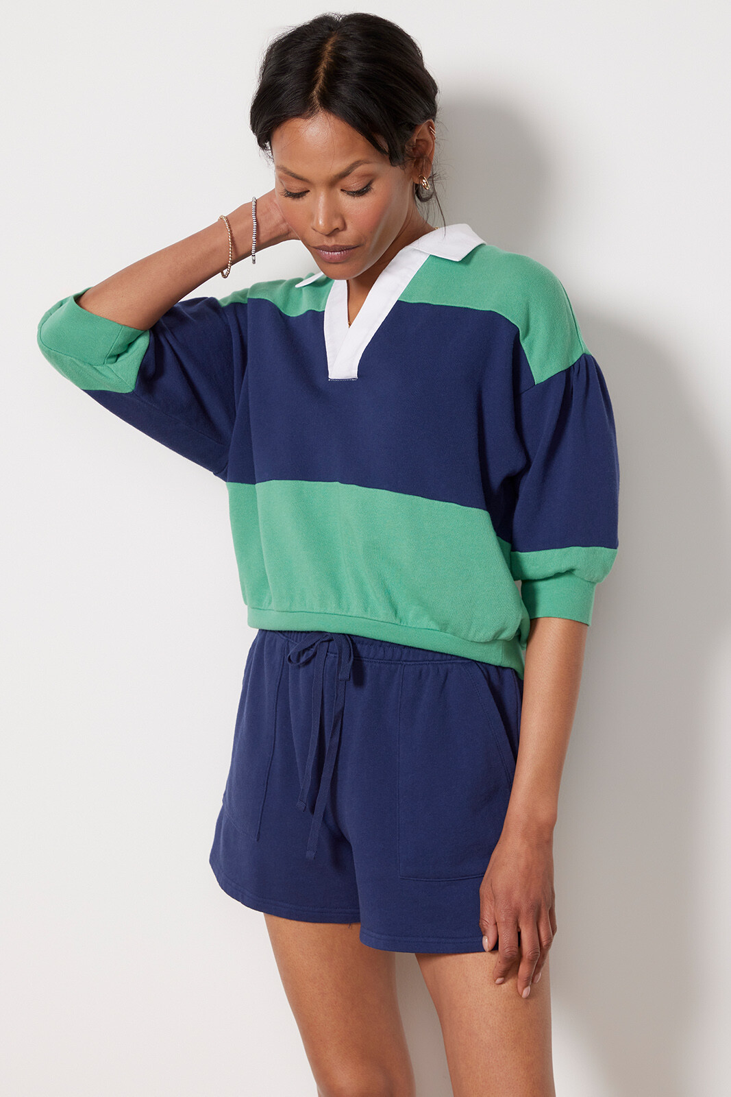 Rugby Short Sleeve Sweatshirt | Evereve