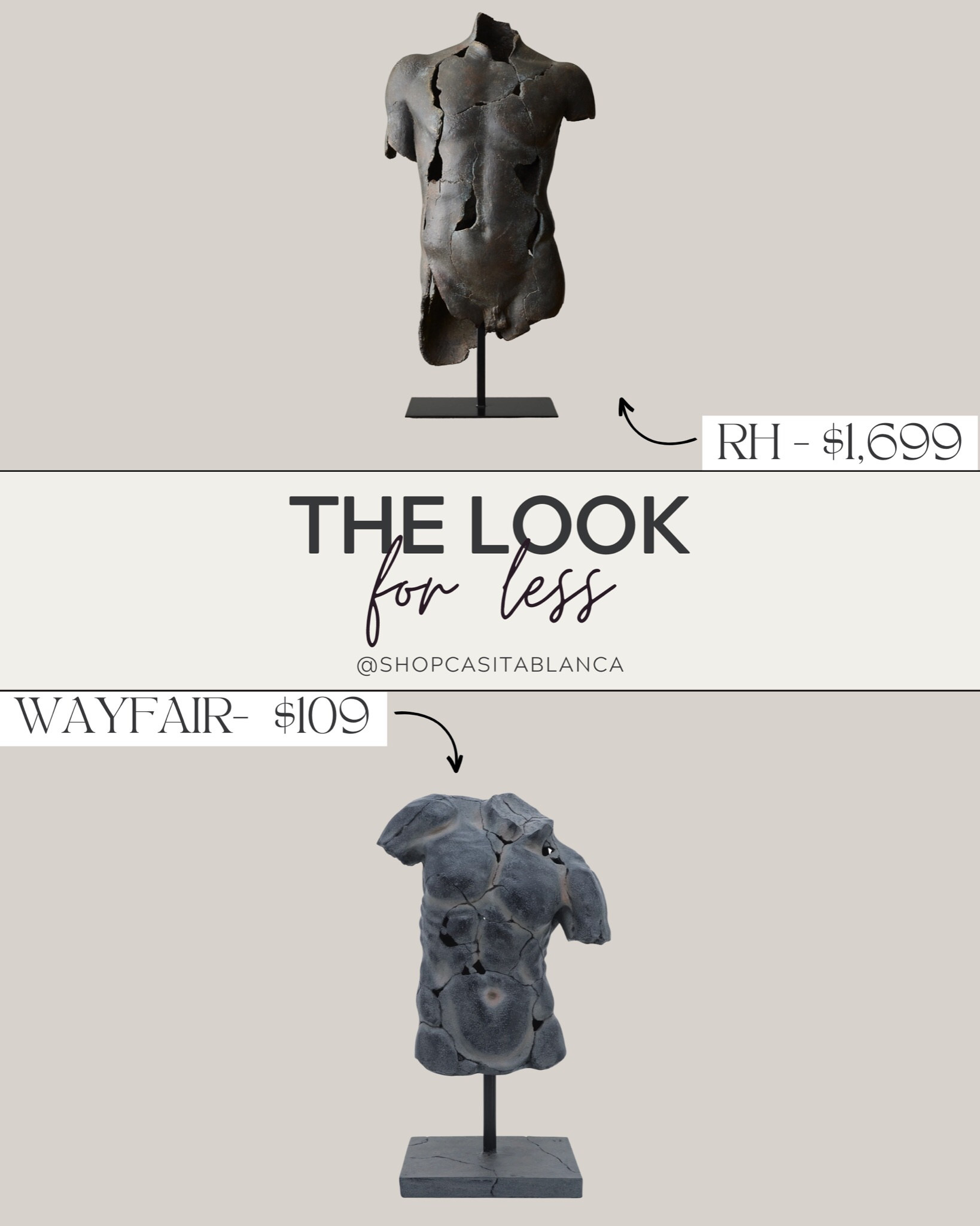 RH Hermes Torso Sculpture lookalike!

Amazon, Rug, Home, Console, Look for Less, Living Room, Bedroom, Dining, Kitchen, Modern, Restoration Hardware, Arhaus, Pottery Barn, Target, Style, Home Decor, Summer, Fall, New Arrivals, CB2, Anthropologie, Urban Outfitters, Inspo, Inspired, West Elm, Console, Coffee Table, Chair, Pendant, Light, Light fixture, Chandelier, Outdoor, Patio, Porch, Designer, Lookalike, Art, Rattan, Cane, Woven, Mirror, Arched, Luxury, Faux Plant, Tree, Frame, Nightstand, Throw, Shelving, Cabinet, End, Ottoman, Table, Moss, Bowl, Candle, Curtains, Drapes, Window, King, Queen, Dining Table, Barstools, Counter Stools, Charcuterie Board, Serving, Rustic, Bedding,, Hosting, Vanity, Powder Bath, Lamp, Set, Bench, Ottoman, Faucet, Sofa, Sectional, Crate and Barrel, Neutral, Monochrome, Abstract, Print, Marble, Burl, Oak, Brass, Linen, Upholstered, Slipcover, Olive, Sale, Fluted, Velvet, Credenza, Sideboard, Buffet, Budget, Friendly, Affordable, Texture, Vase, Boucle, Stool, Office, Canopy, Frame, Minimalist, MCM, Bedding, Duvet, Rust

#LTKSeasonal #LTKhome #LTKFind