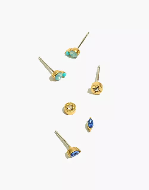Gemtone Stud Earring Set | Madewell