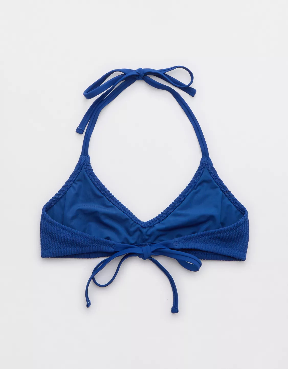 Aerie Crinkle Halter Voop Bikini Top | Aerie