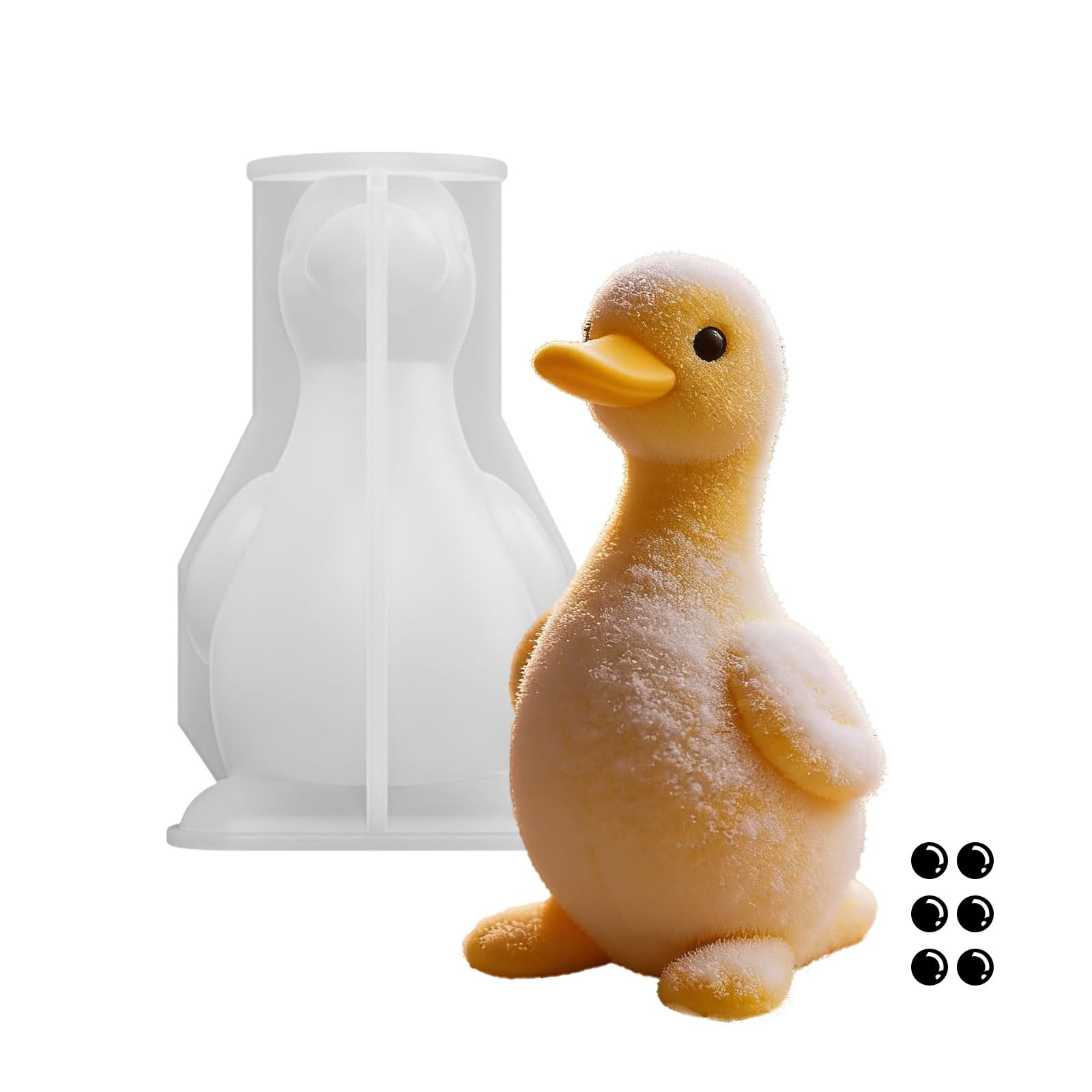 Duck Resin Molds for Taba Squishy, 3D Duck Silicone Molds for Stress Relief, Cute Soft Styling fo... | Amazon (US)