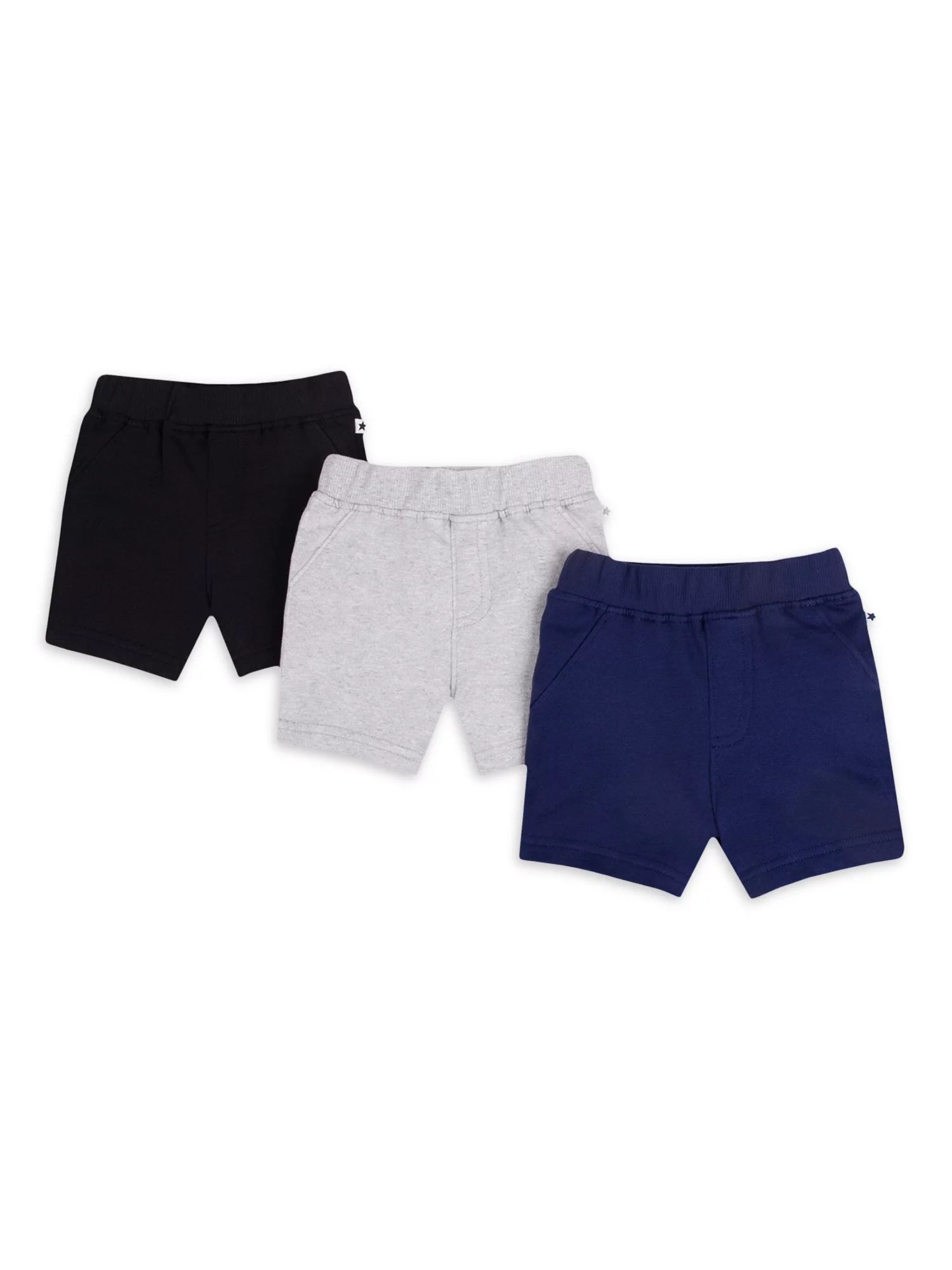 Little Star Organic Baby and Toddler Boys 3PK Shorts, Sizes NB-5T | Walmart (US)