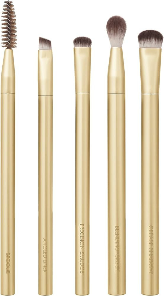 EcoTools Precious Metals Brightening Eye Kit, Precision Makeup Brushes For Eyeshadow, Brows, & Li... | Amazon (US)