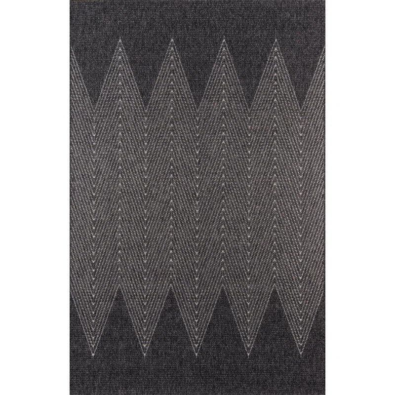 Antigua Power Loom Charcoal Indoor/Outdoor Rug | Wayfair North America