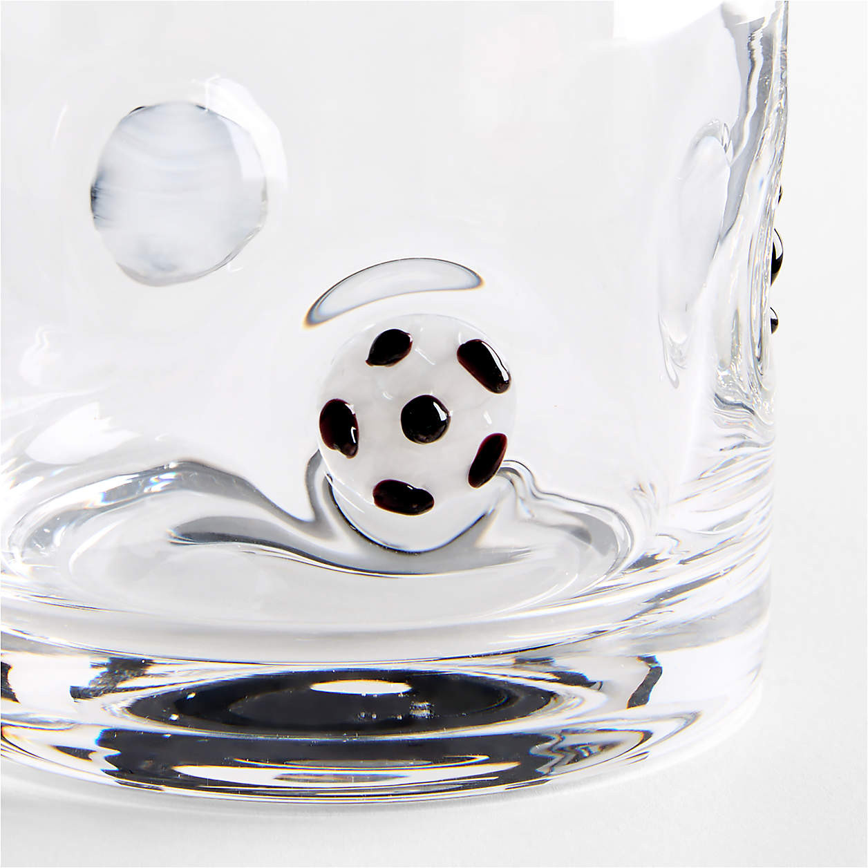 Soccer Ball Icon 15-Oz. Double Old-Fashioned Glass + Reviews | Crate & Barrel | Crate & Barrel