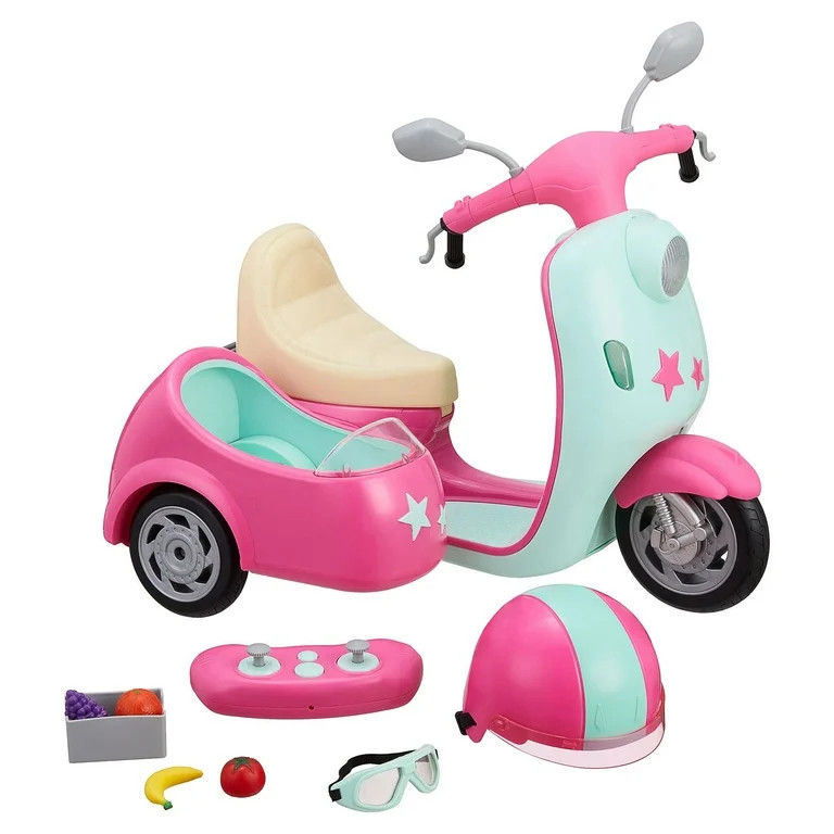 My Life As RC Scooter with Detachable Sidecar, 18” Doll, Multi-Color, Children Age 5+ - Walmart... | Walmart (US)