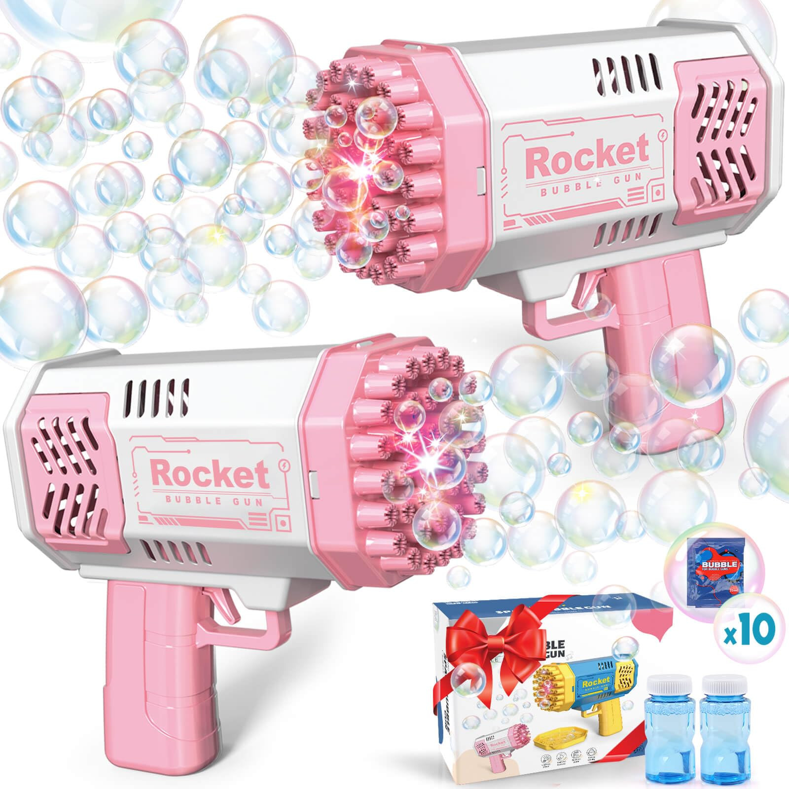 Toys for 3-8 Year Old Boys Girls: 2 Pack Bubble Machine for Kids with Bubble Solution, Gifts for ... | Amazon (US)